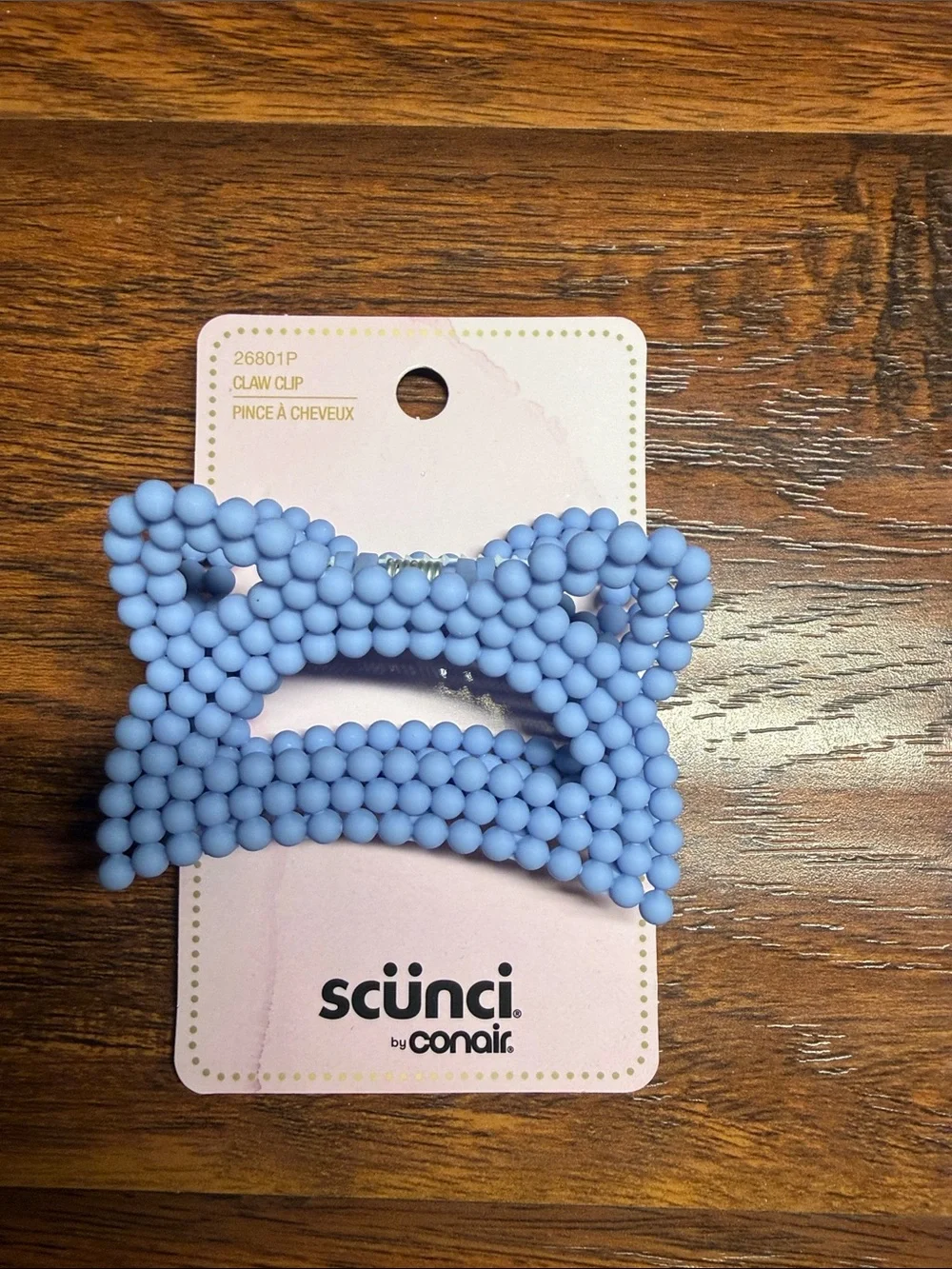 Kids Beaded Heart Hair Clips - Purple, Peach, Light Blue set of 3. New in packag